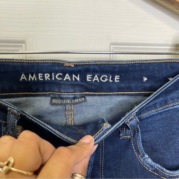 American Eagle Women’s Hi Rise Jegging Distressed Sz 6XSHORT - Picture 10 of 12
